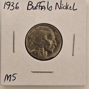 1936 Mint State Uncirculated Buffalo Nickel