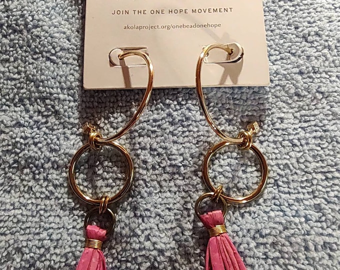 Stunning vintage one bead one hope earrings