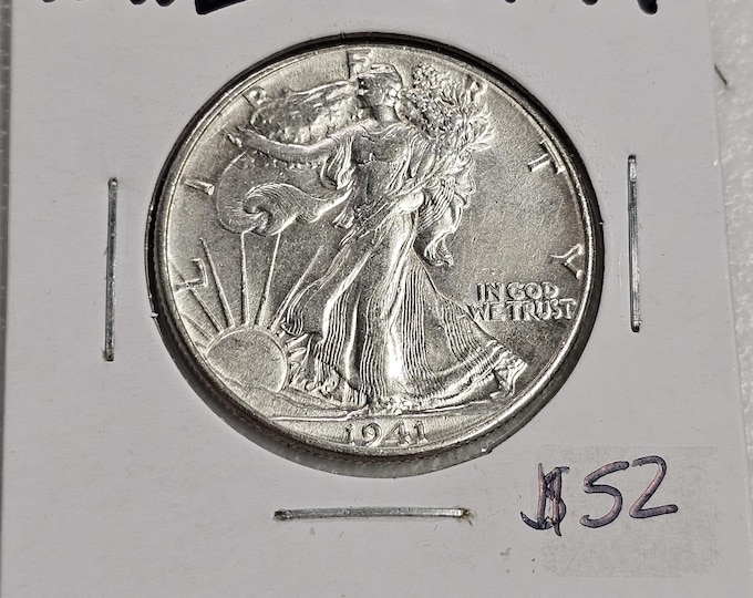 1941 Mint State Liberty Walking Silver Half Dollar