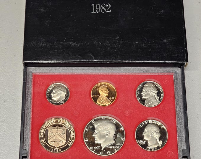1982 S Proof Set 5 coins Included Original Mint Packaging