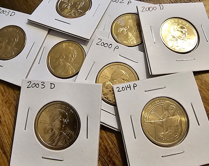 Uncirculated Sacagawea and Native American one Dollar coin 2000 - 2023 pick your Date and Mint