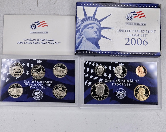 2006 S Proof Set 10 coins Included Original Mint Packaging