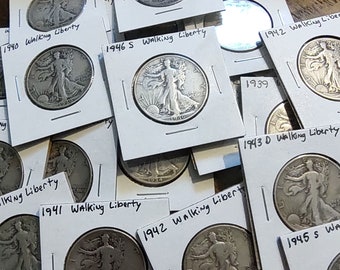 Silver Liberty Walking Half Dollar 1916-1947 Pick Your Date