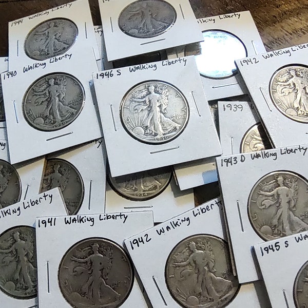 Zilveren Liberty Walking Half Dollar 1916-1947 Kies je datum