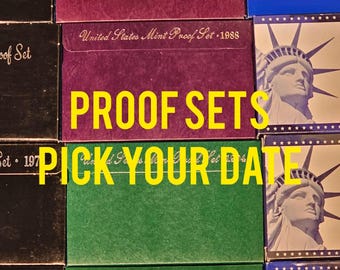 U.S Proof Sets Pick Your Date In Original OGP