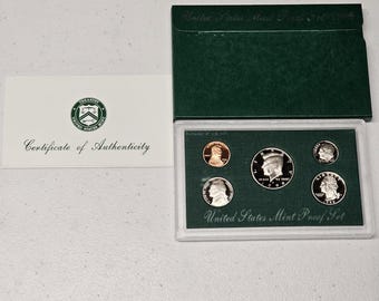 1998 S Proof Set 5 coins Included Original Mint Packaging