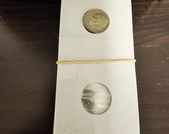 One Hundred (100) Dime Size 2X2 Cardboard/Mylar Coin Holders Flips