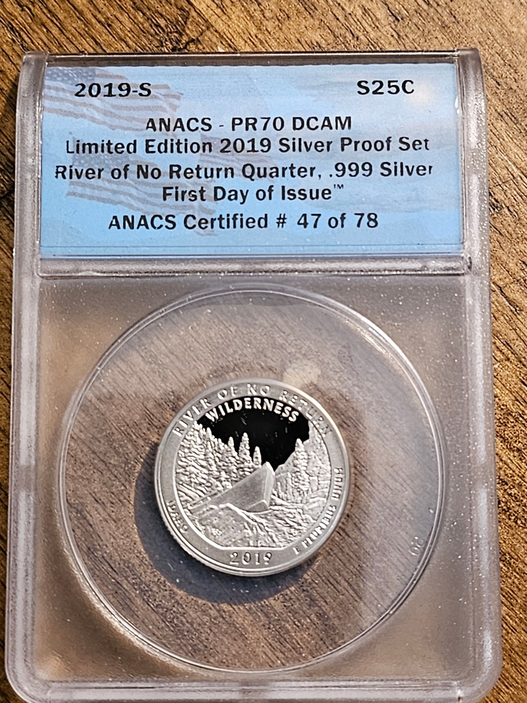 2019 S Proof Silver River of No Return Quarter Anacs Pr 70 Dcam Limited ...