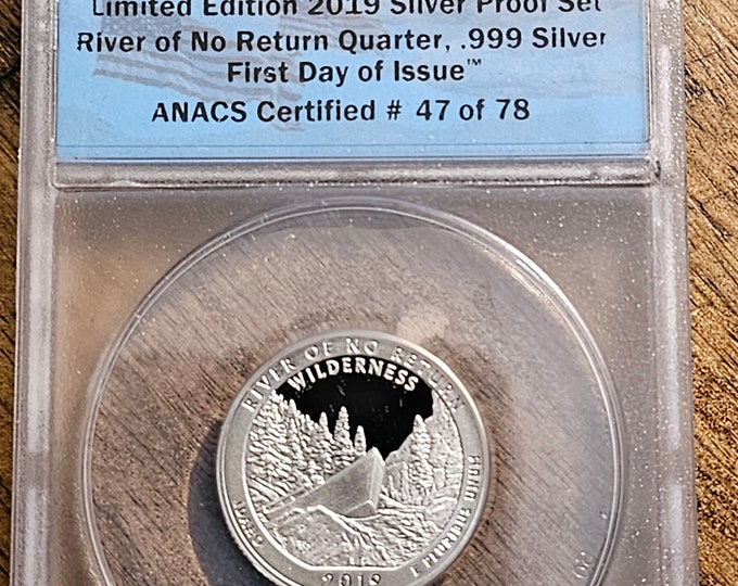 2019 S Proof Silver River of No Return Quarter Anacs Pr 70 Dcam Limited ...
