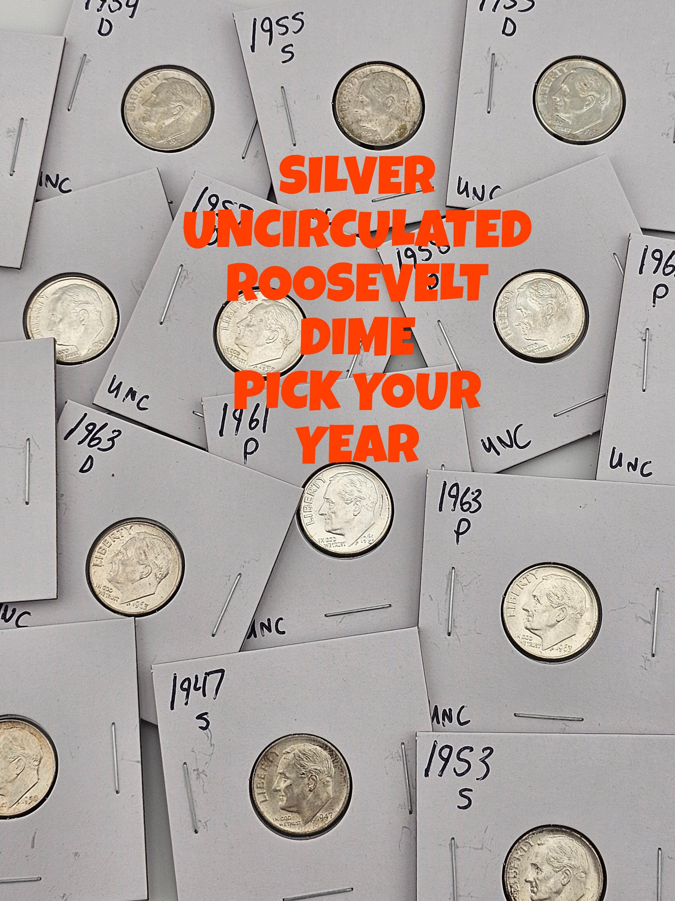 1964 Dime No Mint Mark - Etsy