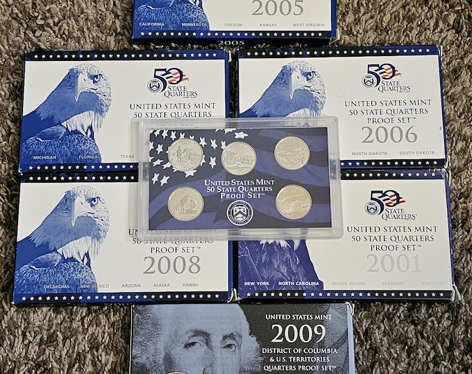 United States Mint 1999-2009 proof state quarter set Pick Your Set