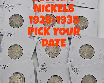 Buffalo Nickel 1928-1938 Pick Your Date And Grade