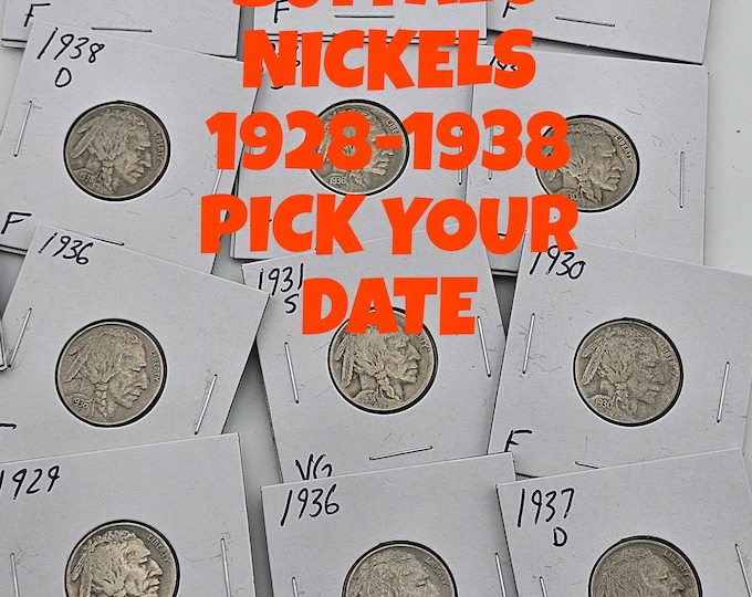 Buffalo Nickel 1928-1938 Pick Your Date And Grade
