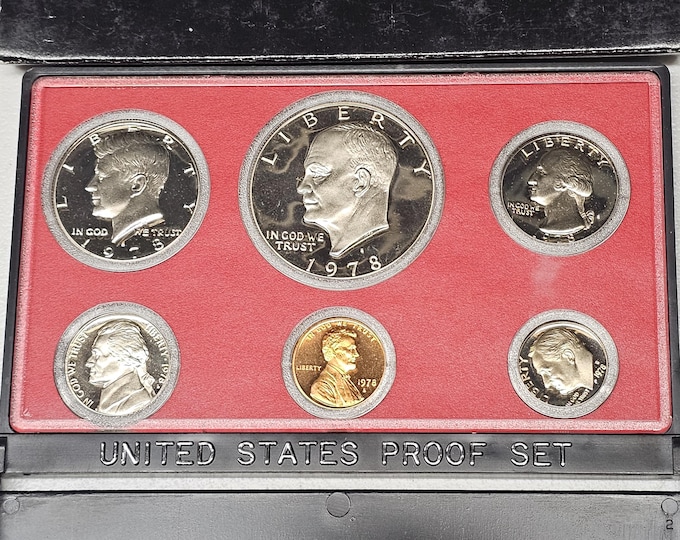 1978 S Proof Set 6 coins Included Original Mint Packaging
