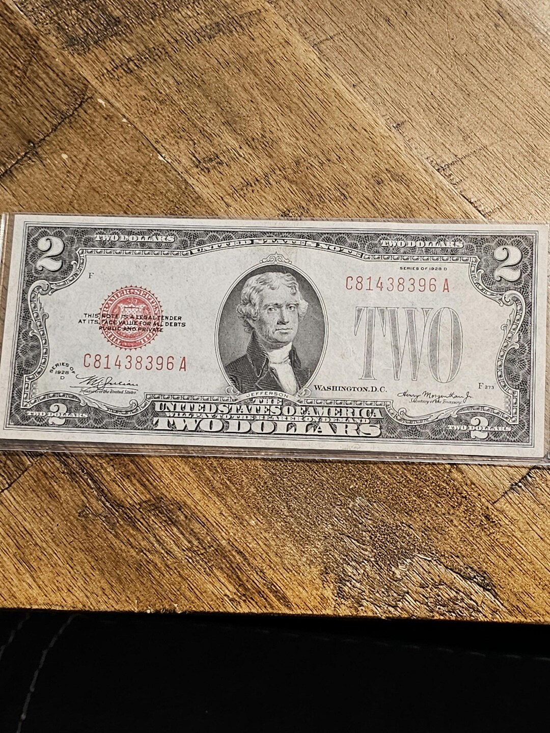 Uncirculated 1928 D Series Two Dollar Red Note - Etsy