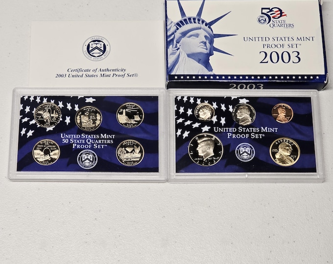 2003 S Proof Set 10 coins Included Original Mint Packaging