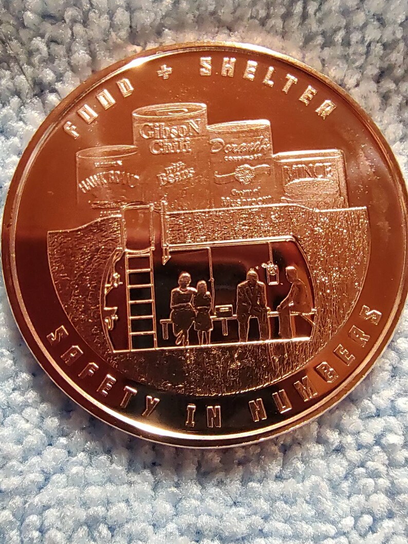 1 Oz. Copper Safety in Numbers Round .999 Fine Copper Art Etsy