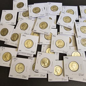 Silver Uncirculated Washington Quarter 1932-1964 pick your date