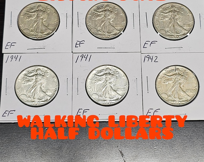 Silver Liberty Walking Extra Fine Or Better Half Dollar 1916-1947 Pick Your Date
