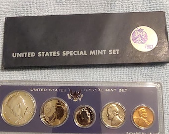1967 United States Special Mint Set 40 percent silver kennedy proof like finish