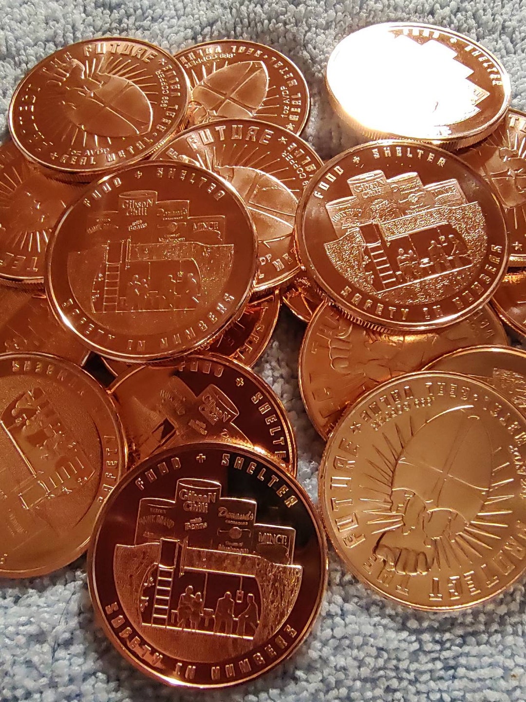 1 Oz. Copper Safety in Numbers Round .999 Fine Copper Art Bullion Etsy