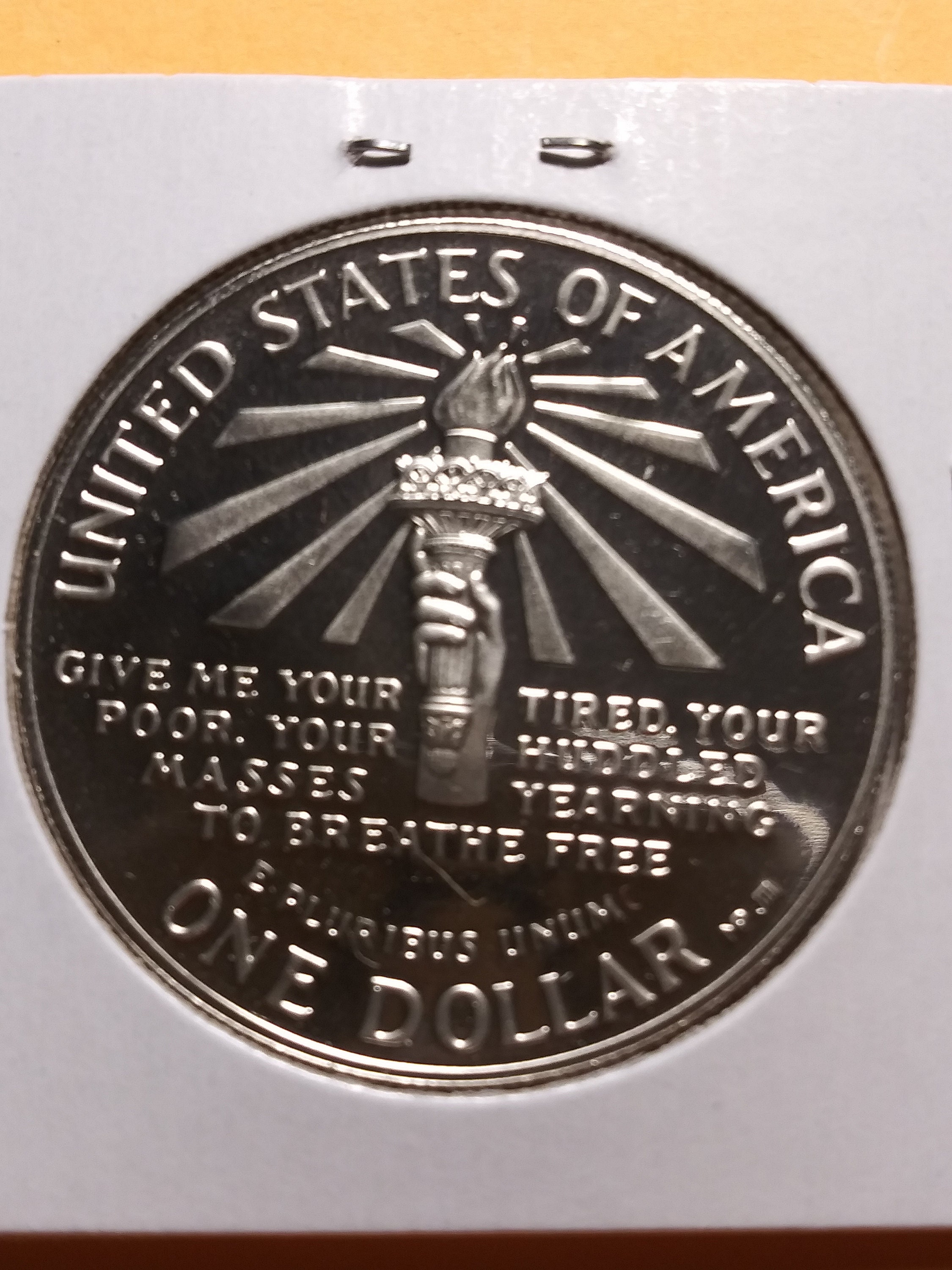 Statue of Liberty Centennial silver proof commemorative coin