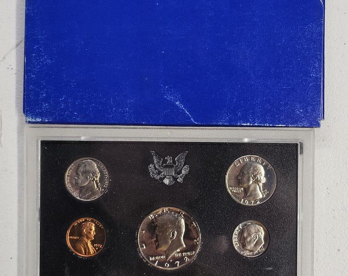 1972 S Proof Set 5 coins Included Original Mint Packaging