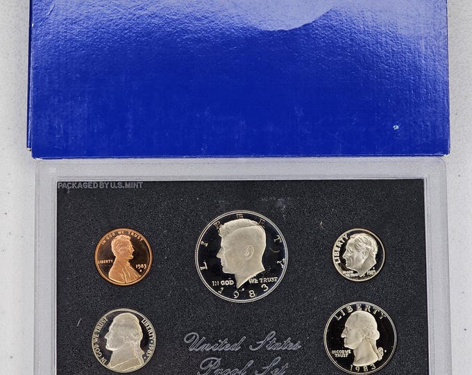 1983 S Proof Set 5 coins Included Original Mint Packaging