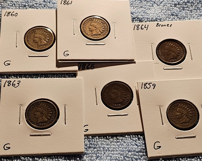 1 Indian Head Cent 1859-1873 Pick Your Date And Grade