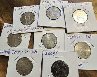 Uncirculated district of Columbia and United States Territories Quarter Pick Your Quarter and Mint