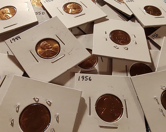 Vintage Red uncirculated Lincoln wheat Ears Reverse Cents 1909-1958 Pick your Date