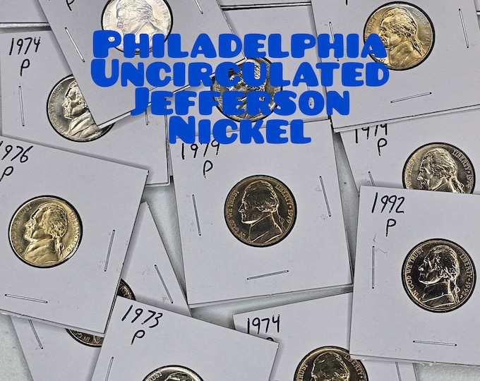 Uncirculated Jefferson Nickels 1938-2024 Philadelphia Mint pick your Date.