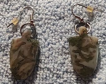 Stunning handmade vintage polished drop earrings