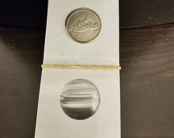 One Hundred (100) Quarter Size 2X2 Cardboard/Mylar Coin Holders Flips