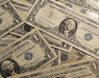 One Random Circulated One Dollar Silver Note