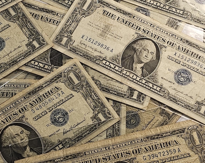 One Random Circulated One Dollar Silver Note