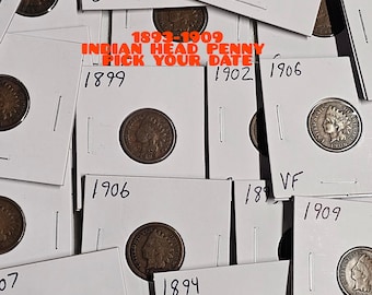 1 Indian Head Cents 1893-1909 Pick Your Date And Grade