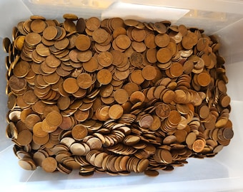 One Pound Of Wheat Pennies 1940-1958 Random Mixture
