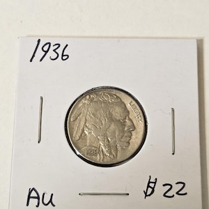 1936 About Uncirculated Buffalo Nickel