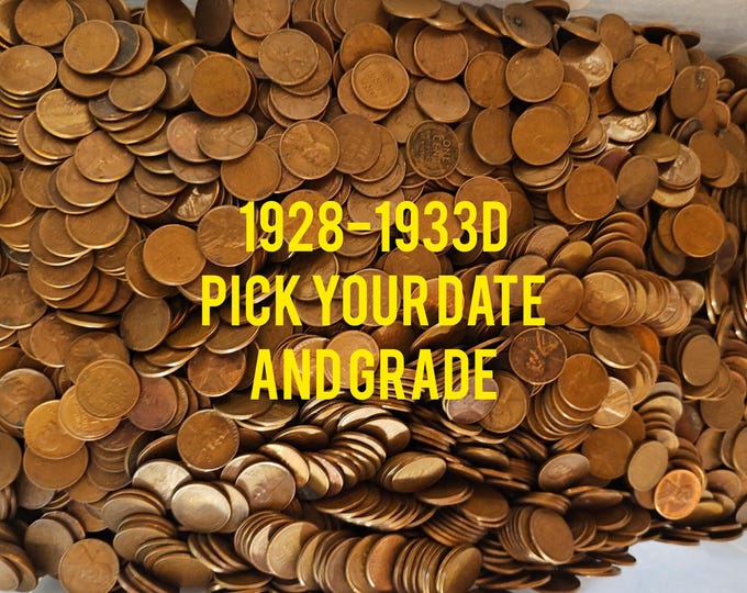 Wheat pennies 1928 Thru 1933 D Pick Your Year And Grade