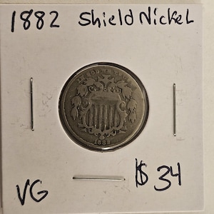 1882 Very Good Shield Nickel