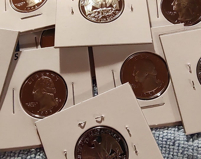 Proof Washington quarters 1936 - 1998 find your year