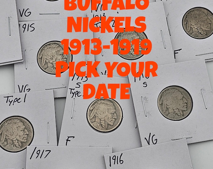 Buffalo Nickel 1913-1919 Pick Your Date And Grade