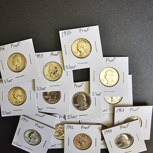 Silver Proof Washington Quarter 1932-1964 pick your date