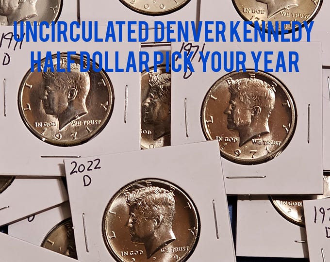 Uncirculated Denver Mint Kennedy Half Dollar Pick Your Date