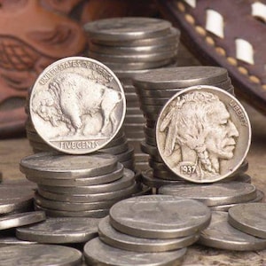 10 random buffalo nickel  1913 to 1938