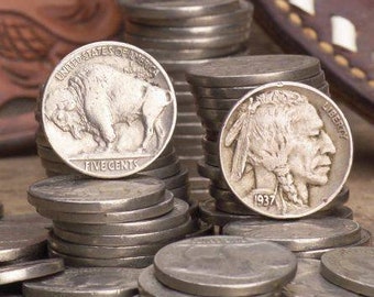 10 random buffalo nickel  1913 to 1938