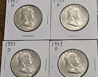 Benjamin Franklin Half Dollar About Uncirculated Or Better Pick Your Date 1948-1963