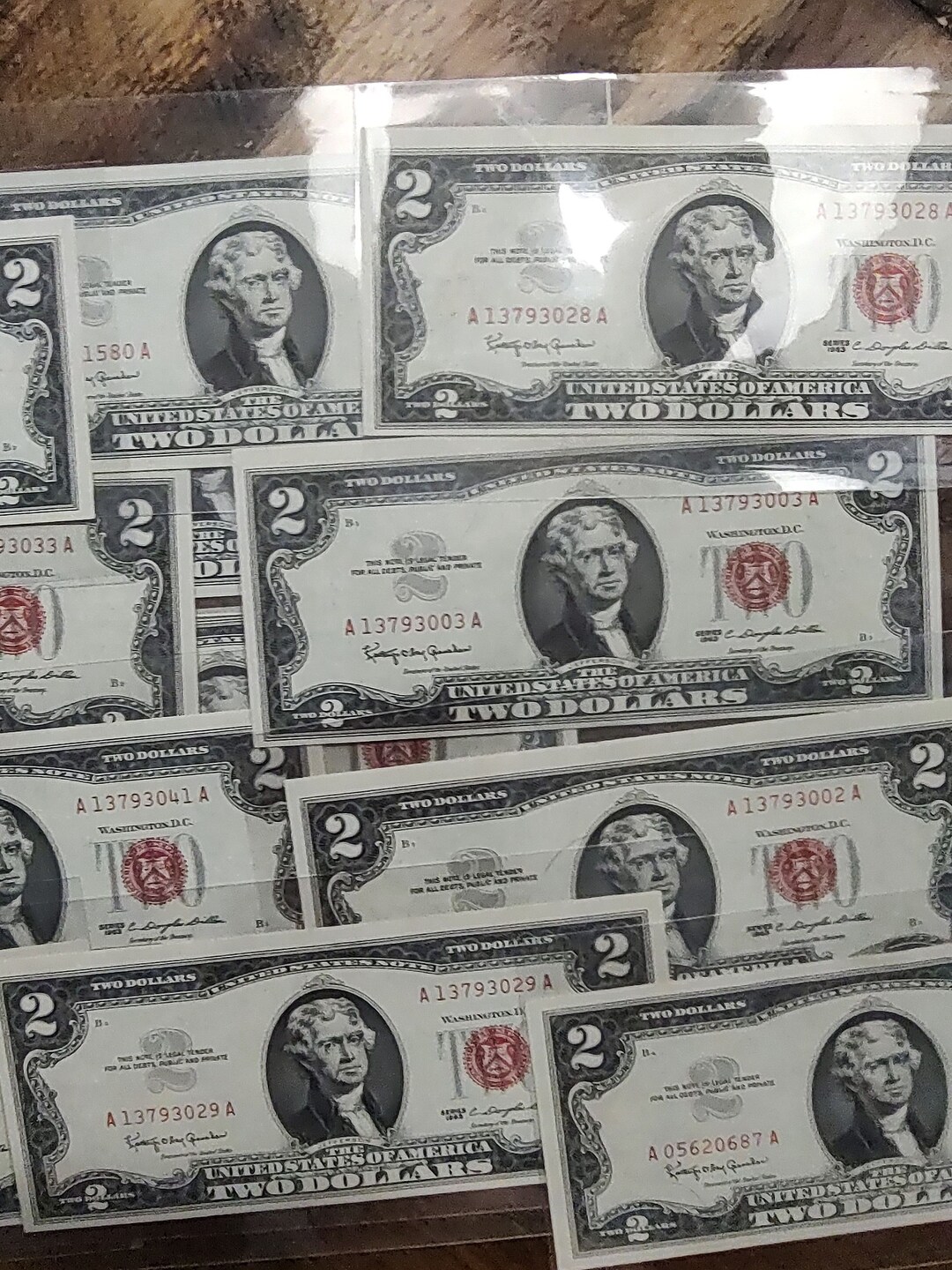 Uncirculated 1963 Series Two Dollar Red Note - Etsy