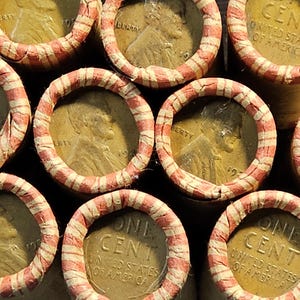 One Roll of 1930-1939 Mixed Wheat Pennies - 50 Pennies